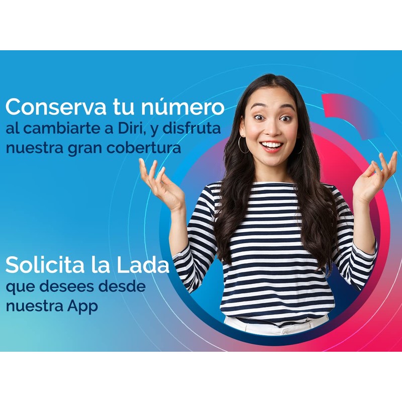 Diri SIM Recargable con 30 Días de Servicio 3GB Plan