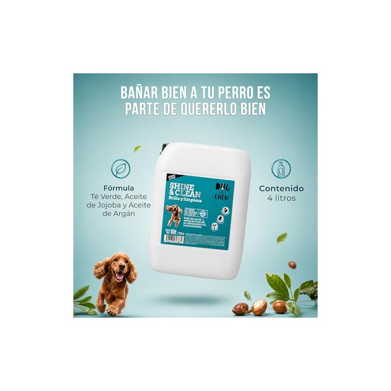 Shampoo para Perro - Brillo y Limpieza - Hipoalergnico -