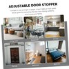 CAXUSD Heavy Duty Adjustable Door Stopper Foot-Operated Kickdown Door Holder