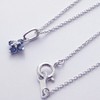 [You and My Jewelry Box] SV925 Natural Sapphire Clover Petite
