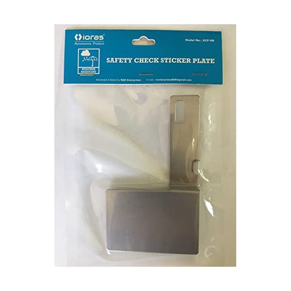 Ioras Hawaii State Safety Check Vertical Mount License Plate Stainless