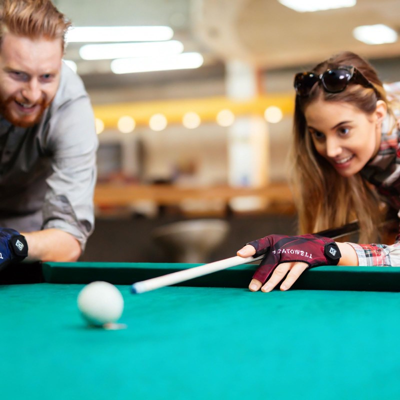 YELARXI 3 Finger Pool Glove Left Hand, Billiard Gloves for
