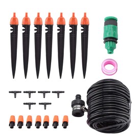 10M DIY Garten Wassertropfen Bewässerungsset Anlage Automatisches Bewässerungsset für Blumenbeete Gemüse Gärten Rasen Kräuter Gärten