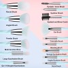 11|11 Brochas De Maquillaje Profesional Y Accesorios Sintético