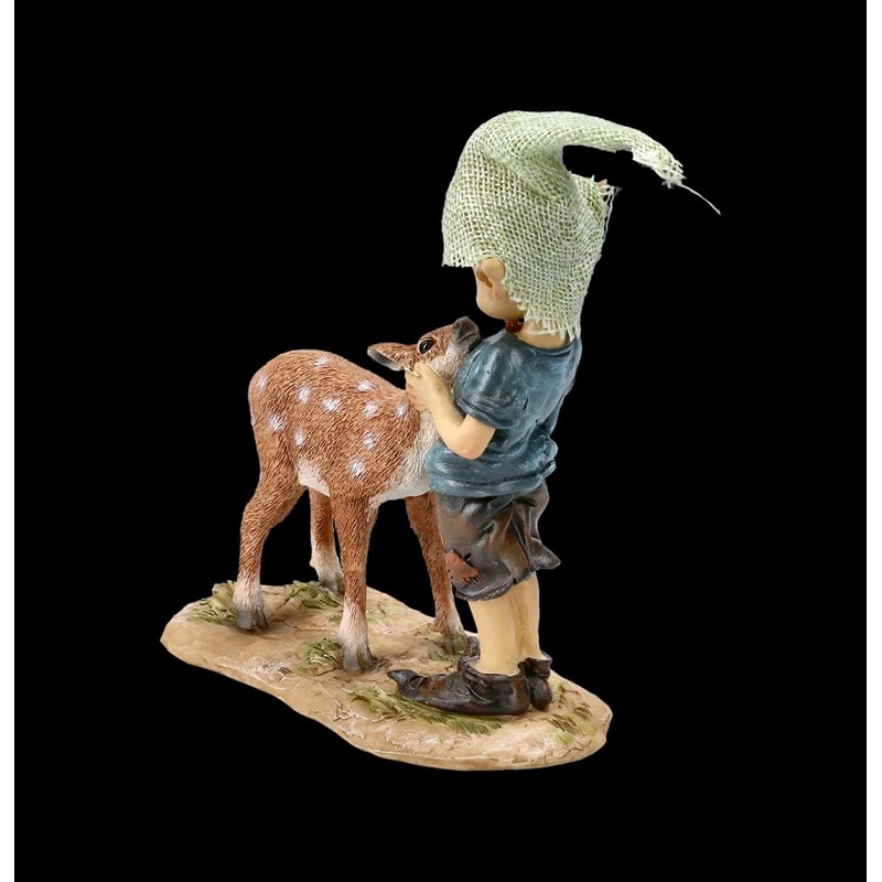 Pixie Goblin Figure with Fawn Bambi and Me Gnome Dwarf