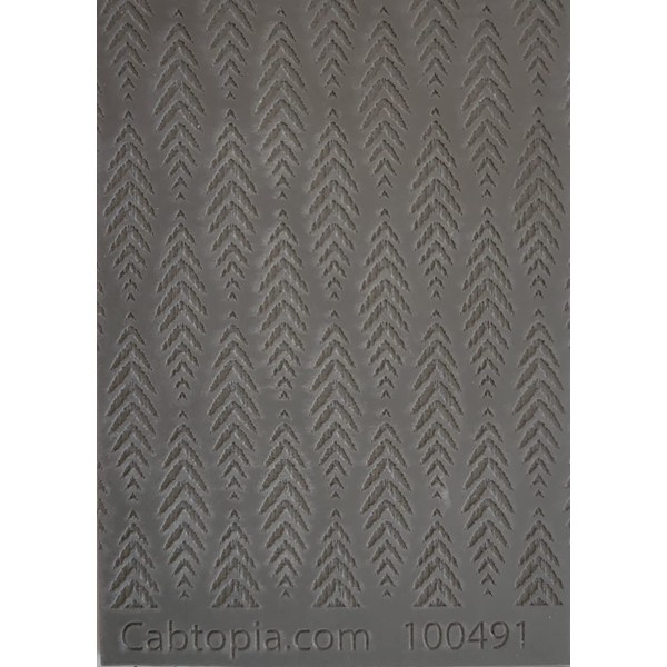 Fern Fabric Rubber Stamp Texture Sheet Plate Mat for Polymer
