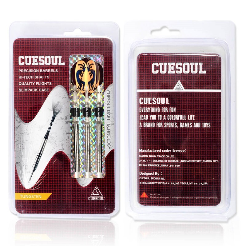 CUESOUL Sword Series Soft Tip Darts, 18g, 95% Tungsten (CSTSTD044)