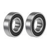 sourcing map 6002-2RS Deep Groove Ball Bearings 15mm x 32mm