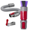 ACCTDLF Flexible Extension Hose + Dusting Brush Compatible with Dyson
