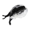 Black and White Short Wavy Wig Women Cosplay Party Shoulder