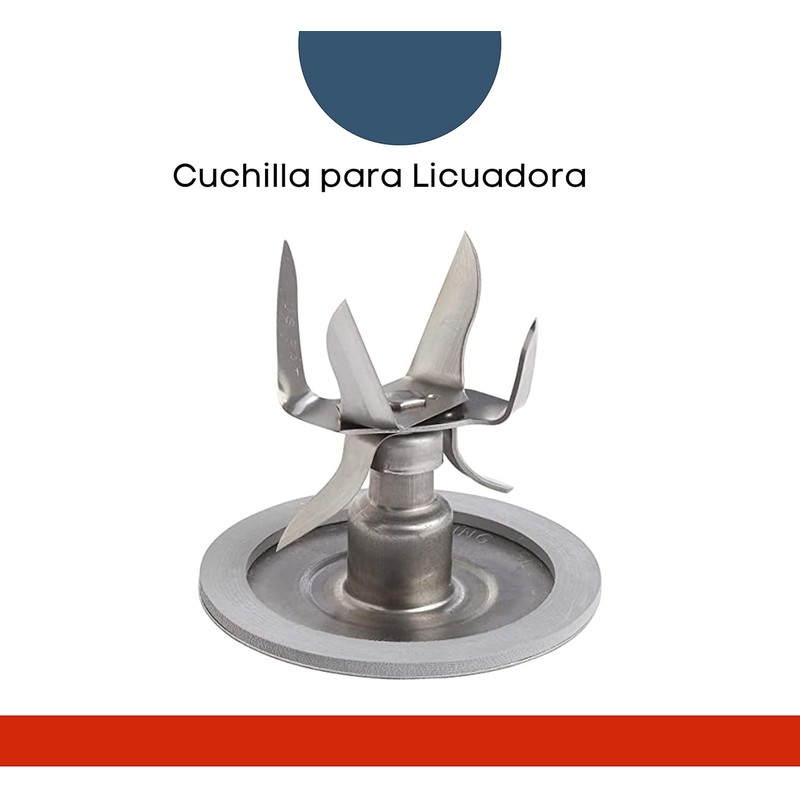 Aspas de 6 Cuchillas para Licuadora con Empaque para Oster.