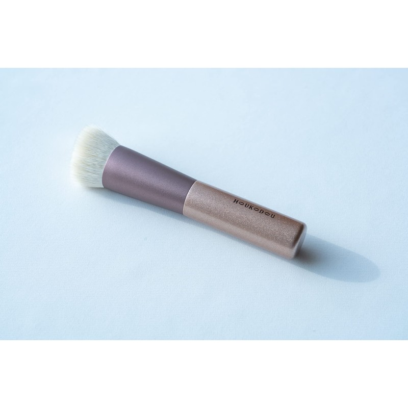 HOUKODOU Brushmaker Fukudo Premium Makeup Brush, Foundation Brush, Round Angled