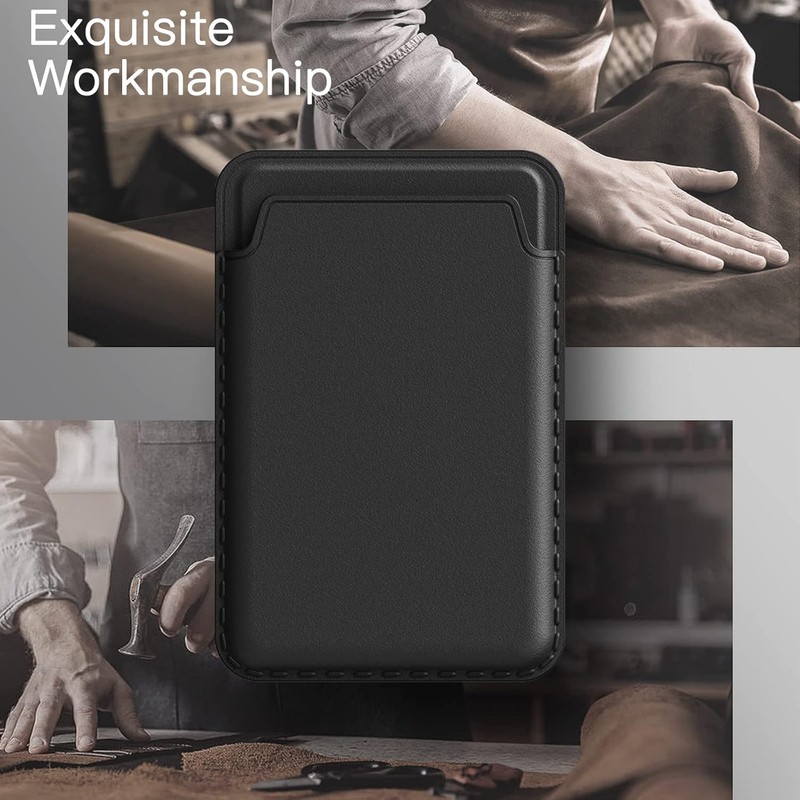 JETech Cartera Magnética, Compatible con MagSafe, Negro