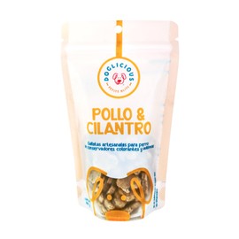Galletas Artesanales para Perro 100 g Pollo & Cilantro 100% Naturales Snack Saludable sin Conservadores Premio Nutritivo y Delicioso para Tu Mascota