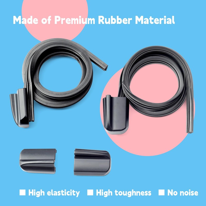 GLOXTED 2Pcs 31490722 Front Windscreen Wiper Rubber Blade Refill Kit