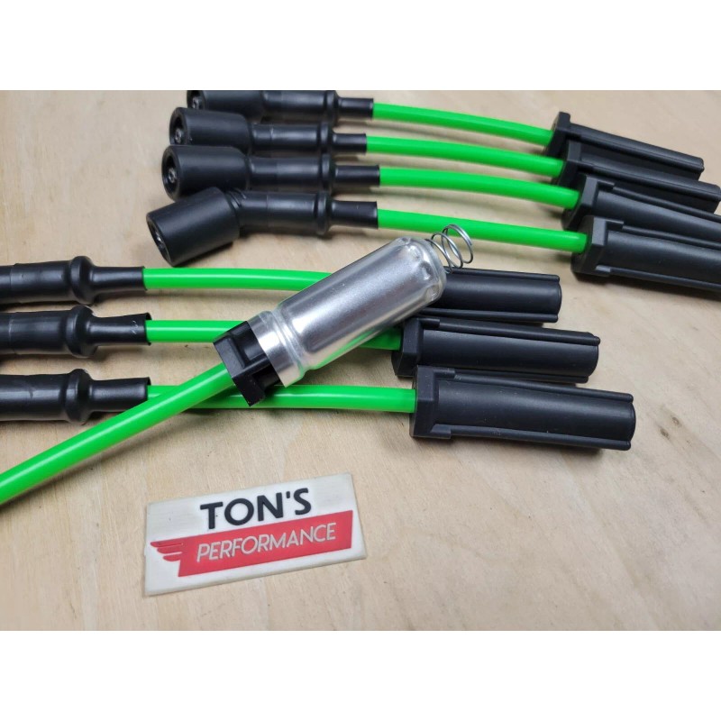 Ton's Performance Lime Green 8mm 9" Spark Plug Wire Set