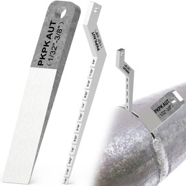 PKPKAUT 2PCS 8" Spacing Wedge with Stepped Guage Sets, Metal Wedges for Pipe Welding Tools, Welding Accessories for Pipe Spacer Wedge Fitting, Tig Welding, Wedge Pipe Tools for Pipe Fitting Welding