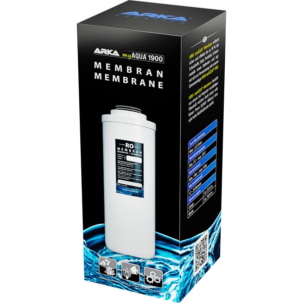 ARKA myAQUA 1900 Reverse Osmosis Membrane, Removes Pollutants, Salts, Heavy