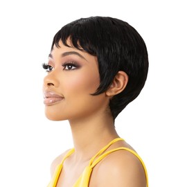 It's A Cap Weave Human Hair Wig JAYOMI (1)