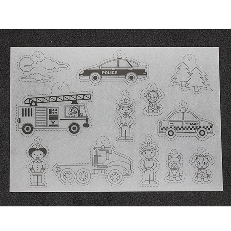 ANCLLO 8 Pieces Plastic Shrink Wrap for Creative Shrink Wrap