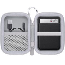 Khanka for NOTE AI Voice Recorder Hard Carrying Case,Storage Cover Compatible with Note AI Audio Recorder with Carabiner Clip,Case Only (White)