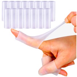 Mcvcoyh 2 Gel Finger Supporter, Finger Protection Cap, Knuckle Supporter, Thumb, Heverden Knot Supporter