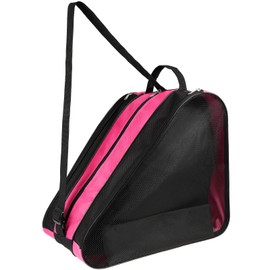 QKURT Roller Skate Bag for Kids, Unisex Ice Skate Bag with Adjustable Shoulder Strap, Skate Shoe Bag &Roller Storage Bag, Oxford Cloth Skating Bag - Roller Skate Accessories for Boys and Girls