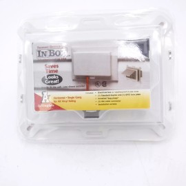 Arlington Horizontal Single Gang Extra Duty Recessed Box w/Clear Cover DBHS1C