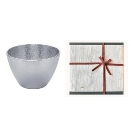[Nousaku Japanese Paper Wrapping] Tinware Guinomi, 3.4 fl oz (90 cc)
