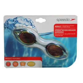 Speedo Adult Record Breaker Mirrored Clear Smoke