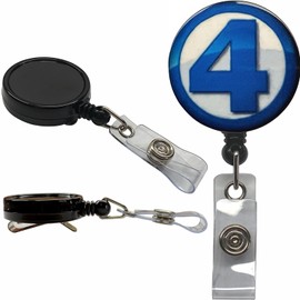 Superhero Real Charming Retractable Heavy Duty Belt Clip ID Badge Holder Badge Reel (Fantastic BC)