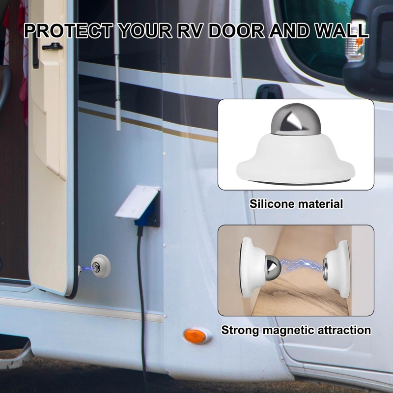 SUNCARACCL RV Magnetic Door Holder Baggage Door Catch Camper Door