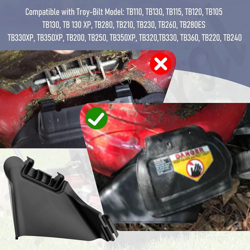 Fennoral 731-07131 987-02516A Side Discharge Chute and Hinged Mulching Plug