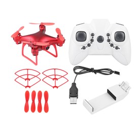 Remote Control Drone Wifi FPV Camera Air Pressure Altitude Hold RC Quadcopter (2MP, Red)