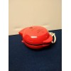 Nostalgia MyMini Waffle Maker Red 5 Inch Non-Stick Compact Size