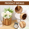 YMKWZ Wooden 360° Rotating Utensil Holder Large Capacity Easy to