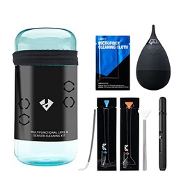 VSGO Professional Cleaning Kit Lens Cleaning Pen Full Frame and Aps-C Sensor Cleaning Swabs,Camera Air Blower,Lens Cleaning Cloth Compatible for Nikon,Sony DSLR Camera Cleaner,Sensor Cleaner