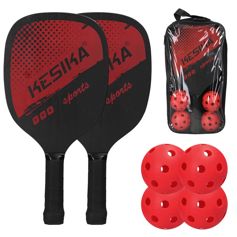 Pickleball Paddle Set Pickleball Rackets Ball Set 2 Rackets &