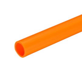 MECCANIXITY PVC Rigid Round Pipe 16mm ID 20mm OD 350mm Orange High Impact for Water Pipe,Crafts,Cable Sleeve