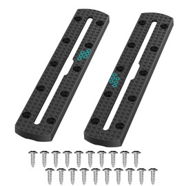 Paquete de 2 unidades de 20,3 cm, superficie de agarre texturizada, kayak, pista de perfil bajo, accesorios de montaje de pista de kayak, fácil instalación, pista de kayak, para sostener caña de