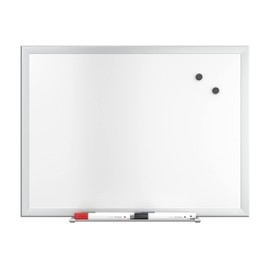 TRU RED Magnetic Steel Dry Erase Board, Satin Frame, 2-ft x 1.5-ft (TR61168)