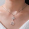 TEAMER Metatron Cube Witch Knot Pendant Necklace Double Amulet Protection