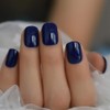 CoolNail Pure Solid Royal Blue False Nail 24pcs/kit Squoval Fake