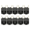 10PPcs Mouse Square Micro Switch Button Micro Switch Black Spots