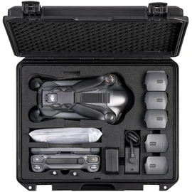 Waterproof Hard Case for DJI Mavic 4 Pro Creator Combo/ Fly More Combo Accessories, Travel Storage Bag for Mavic 4 Pro Flight Battery ×5, Compatible with 100W/ 240W Power Adapter (Case and Foam Only)