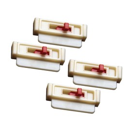 Seat Belt Tension Adjusters (4-pack) White by Seat Belt Extender Pros