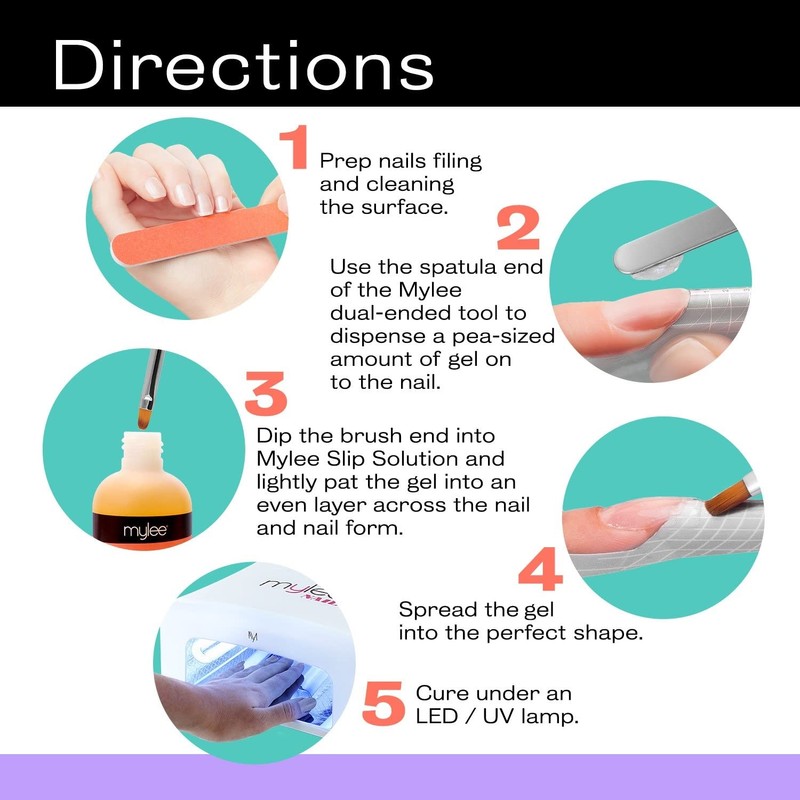 Mylee Polymer Gel Dual-Ended Tool – 2 in 1 Brush