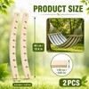 2 Pack Wooden Hammock Spreader Bars, Detachable Replacement Bars