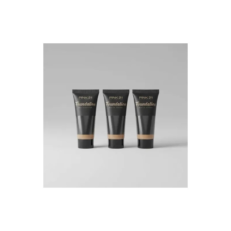Base De Maquillaje Pink 21 Foundation Acabado Mate
