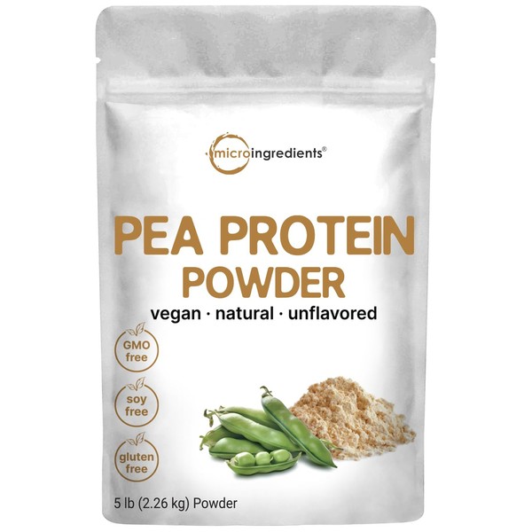 Micro Ingredients North American Grown, Pea Protein Powder, 5 Pounds
